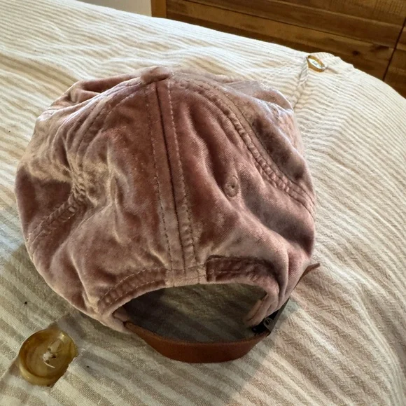 Madewell Velvet Pink Baseball Cap - Picture 3 of 4